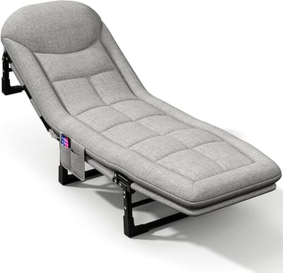 Opklapbed Frame - Logeerbed - Gastvrijheid Bieden - Lichtgewicht Ontwerp - 200x70cm - Geel
