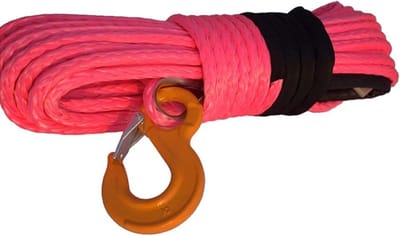 Synthetische Lierkabel - Sleepkabel - Offroad Rijden - 12-Strands Vezel - 8 Mm X 30 M - Roze