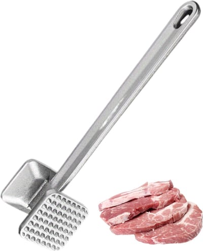 Bovista Vleeshamer - Vleesvermalser - Vleespletter - Vleesklopper - Kip - Rund - Varken - Bbq Accesoires - Meat Hammer - Vierkant