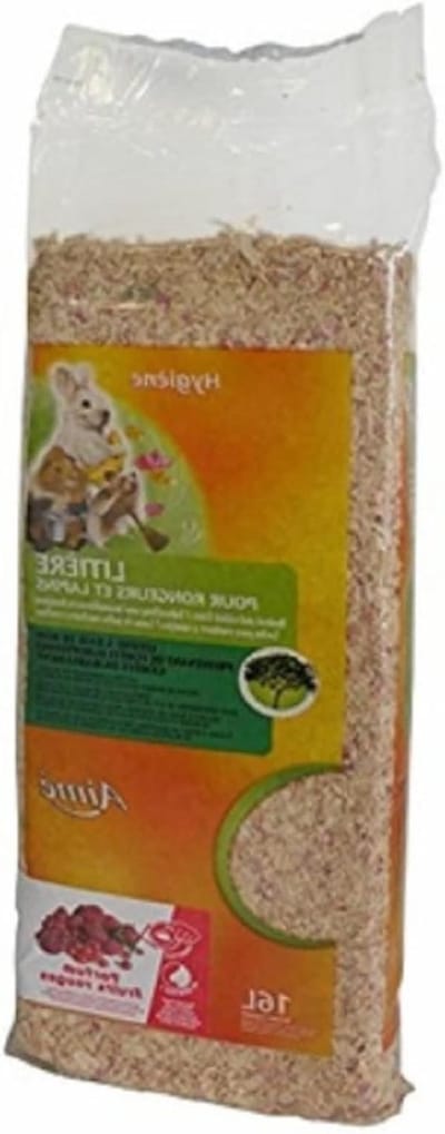 Bodembedekking Kleine Dieren - Natuurlijk Strooisel - Absorberend Werken - Geur Rode Vruchten - 16 Liter - Houtkleur