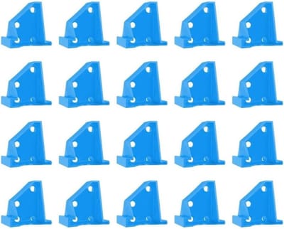Vloerinstallatie Pakkingset - Afstandhouders Wiggen - Vloeren Leggen - Innovatief Driehoekontwerp - 20 stuks - Blauw