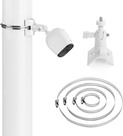 Verstelbare Wandbeugel voor Camera's met 1/4" Schroefdraad, 360° Draaiend, Geschikt voor Buitengebruik, Beveiligingscamera's, Ring, Eufy, Arlo
