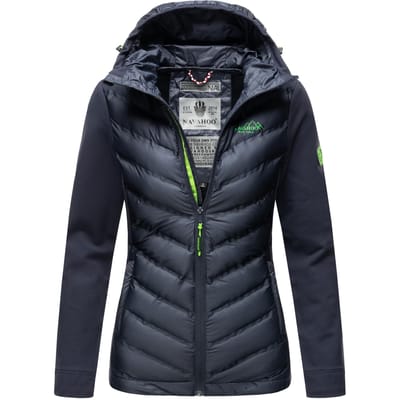 Navahoo Dames Gewatteerde Jas Nimm mich mit – Getailleerd, Stijlvol & Comfortabel met Capuchon
