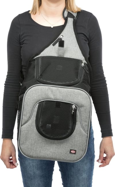 Trixie Savina front carrier 30 × 33 × 26 cm Zwart/grijs