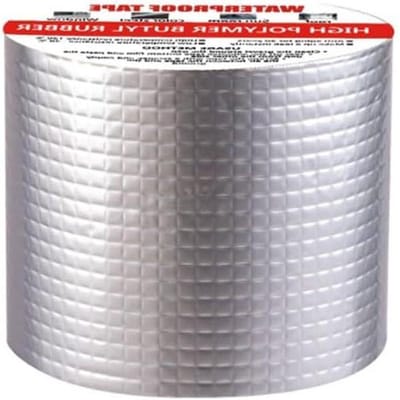 Butyl Tape - Afdichtingstape Reparatie - Lekkages Stoppen - Aluminiumfolie Cover - 50mmx5M - Zilver