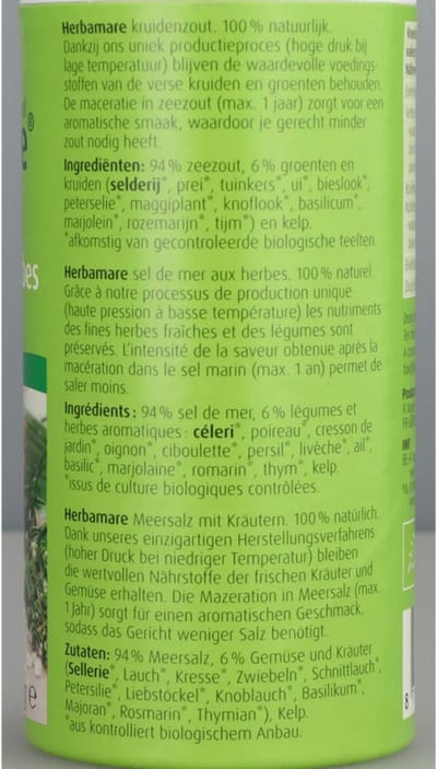 A.Vogel Herbamare Kruidenzout Biologisch - 3 x 250 gr - Voordeelverpakking