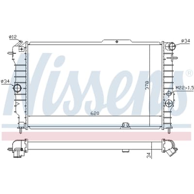 Radiator, motorkoeling NISSENS 630631