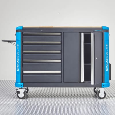 Datona® Verrijdbare gereedschapswagen XXL - Premium serie - Blauw