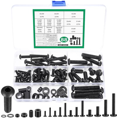 Universele VESA Schroeven Set voor TV Beugels - 88 Stuks M4, M5, M6, M8 - Geschikt voor TV's tot 80 Inch, Inclusief Montageaccessoires en Bevestigingsmaterialen