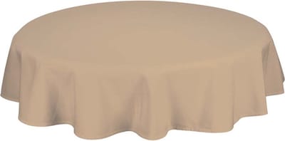 Treb Horecalinnen Tafelkleed Rond Sandelwood 132cm Ø - Treb SP