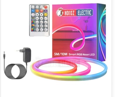 LED Strip/Led Neon Set Digitaal - 5 Meter - 5050-60 - RGB - Waterdicht IP65 - Afstandsbediening - 12V