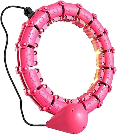 Verstelbare hula hoop voor volwassenen, ideaal voor fitness en buiktraining (heupomtrek 55-125 cm)