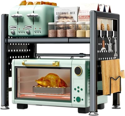VH Supplies®Magnetronkast - Keukenkast - Ovenkast - Uitschuifbaar en Verstelbaar