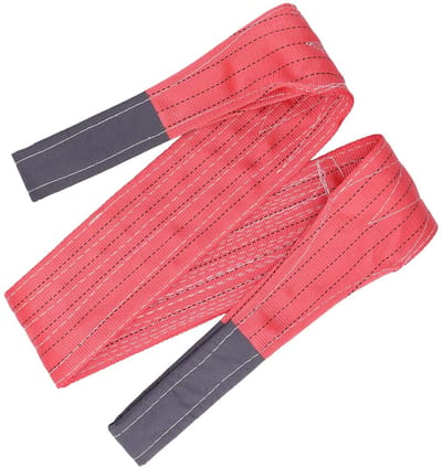 Ronde hijsband - Polyester tilband - Zwaar tillen - Industriële sterkte - 5000 kg capaciteit - Rood