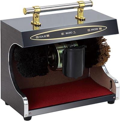 Automatische Schoenpoetser - Elektrische Poetsmachine - Schoenen Glanzend Houden - Handsfree Bediening - 37x26x20 cm - Zwart