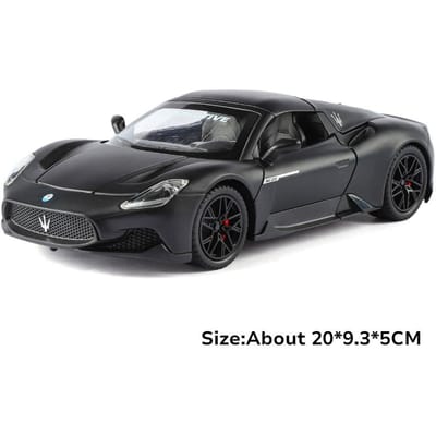 1:24 Mc20 Gt2 Modelauto Speelgoed Metalen Carrosserie Rubberen Band Superauto Muziek Licht Voorwielbesturing Auto's Modellen Verzamelsieraden