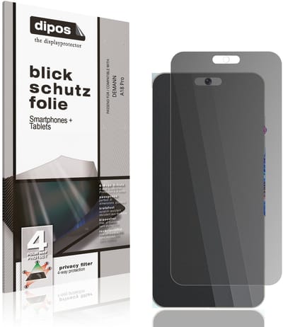 dipos – Matte Privacy Screenprotector geschikt voor DEMANN A18 Pro | Anti-Spy Beschermfolie