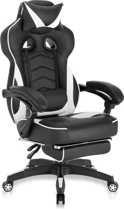 Gaming Stoel - Premium, Met voetsteun en Ergonomisch - Geschikt voor Eetkamer, Keuken en Woonkamer