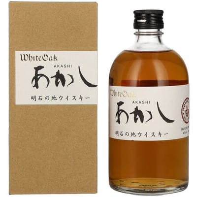 Akashi Whisky AKASHI Japanese Blended Whisky 40% Vol. 0,5l in geschenkverpakking