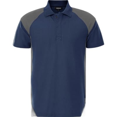 Fristads Heavy poloshirt 7047 GPM - Marineblauw/Grijs - 4XL