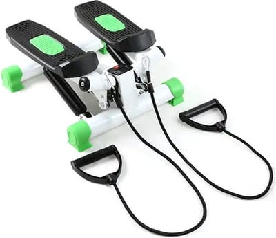 Stepper fitness - met weerstandsbanden - en display - tot 120kg