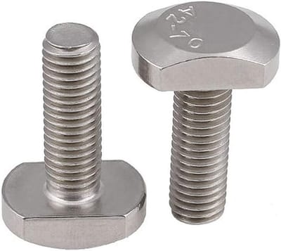 Set van 3 T-sleufbouten M8x60mm, Duurzaam 304 Roestvrij Staal