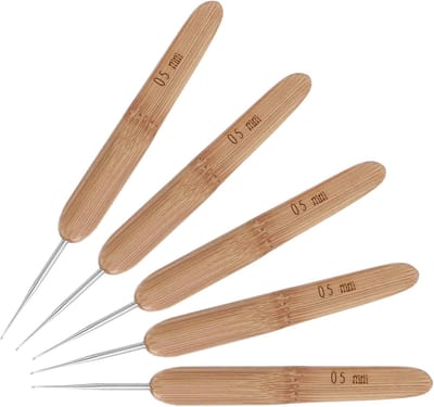 Haaknaalden Set - Vlechtgereedschap - Haar Vlechten - Ergonomische Handgrepen - 14cm Lengte - Multi