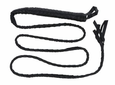 Henbrandt Lange zweep 200 cm - zwart - avonturier/cowboy verkleed accessoires Carnaval
