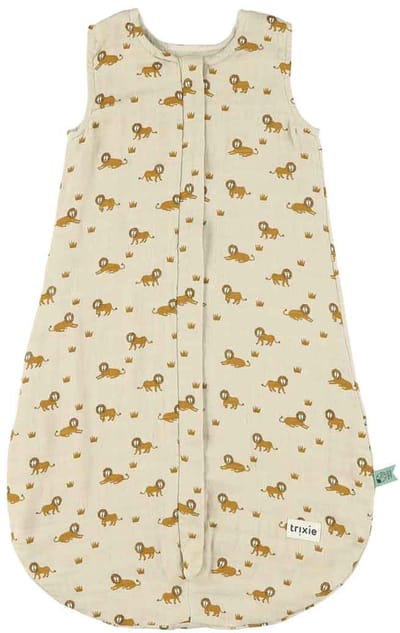 Trixie baby slaapzak zonder mouwen geel 70cm - Lively Lion zomer.