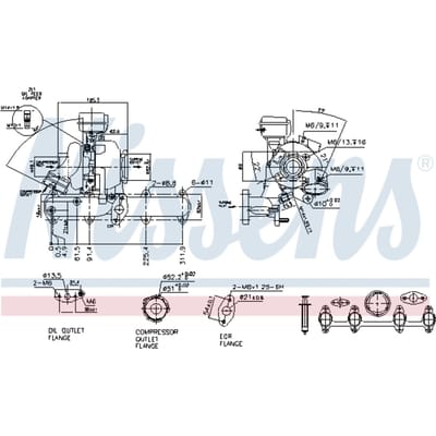 Supercharger, drukvulling NISSENS 93068