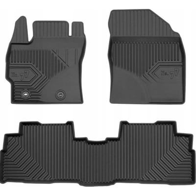FROGUM No. 77 Rubberen Automatten - Geschikt voor TOYOTA VERSO (2009-2018) - 3-delige set - TPE - Zwart