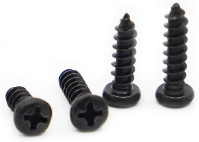 Tapschroeven - Micro Schroeven - Elektronische Reparatie - Roestvrij Staal - M1 100 stuks - Zwart