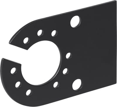 ProPlus Stekkerdooshouder - Metaal - 12 x 8 cm - Zwart - Voor 7 en 13 polige stekkerdoos