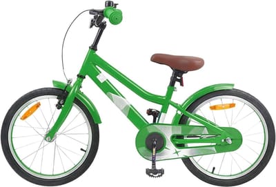 Kinderfiets 18 Inch - Klassieke Fiets - Buiten Avontuur - Stevig Stalen Frame - 115-125 cm Lengte - Groen