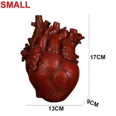 Nordic Stijl Vaas Hars Anatomische Hartvorm Bloemenvaas Thuis Kunst Sculptuur Desktop Plant Pot Voor Woonkamer Slaapkamer Decor