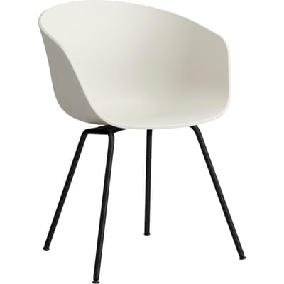 HAY About a Chair AAC 26 - Standaard glijders kunststof - zwart - melange cream 2.0