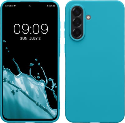 kwmobile telefoonhoesje geschikt voor Samsung Galaxy A56 5G - Hoesje voor smartphone - Back cover in ijsblauw