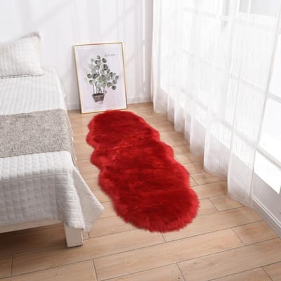 Zacht imitatiebont pluizig tapijt moderne fauteuils voor woonkamerdecoratie matten kaptafel tatami slaapkamer lounge lang haar tapijten 1.0P Shape 60x90cm
