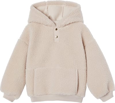 Vertbaudet Meisjessweater met capuchon van sherpa