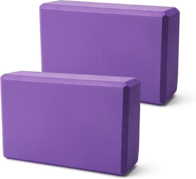 Set van 2 Yoga Blokken van Hoogwaardige EVA Schuim - Antislip, Lichtgewicht voor Yoga, Pilates en Fitness Activiteiten