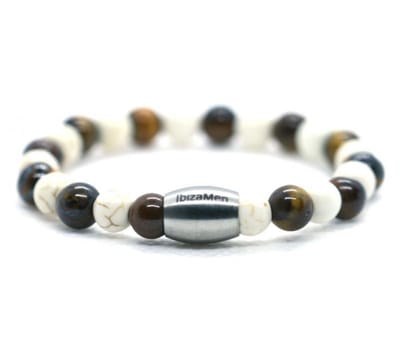 Ibizamen KIDS - Jongens - armband - mix - tijgeroog 6mm