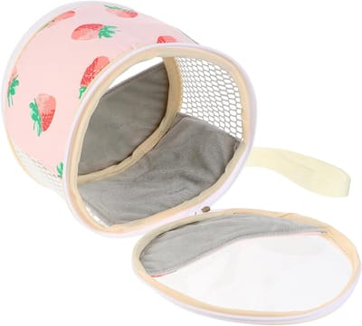 Dierendraagtas - Reistas Kleine Dieren - Veilig Vervoer - Goede Ventilatie - 22x21x16CM - Roze