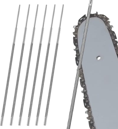 6x Ronde Vijlen Set 4.8mm - Universele Zaagketting Vijl voor Kettingzagen en Grasmaaiers