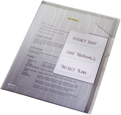 Combifile Leitz 4729 sorteerzichtmap A4 PP transparant | 6 stuks