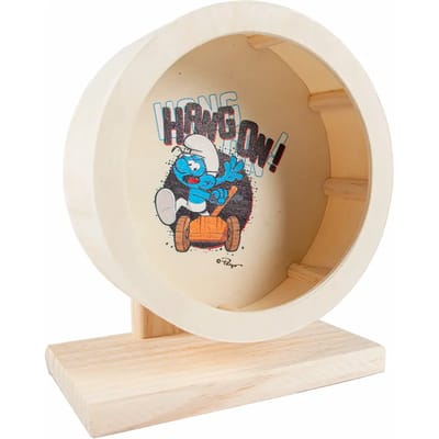Smurfs Duvoplus - Speelgoed Voor Dieren - Knaagdier - Smurfin Looprad 20cm - 1st