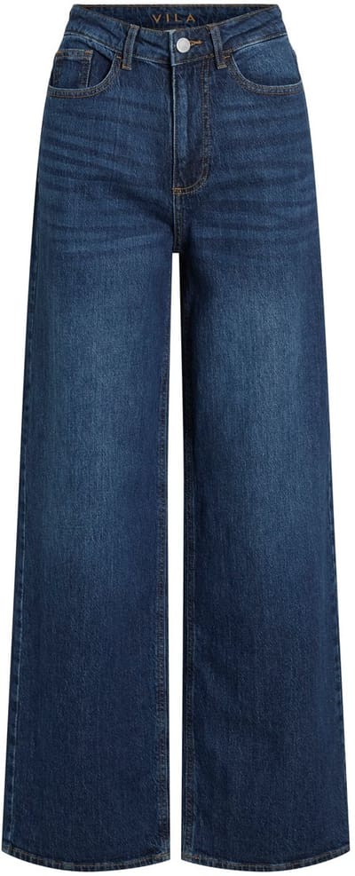 Vila Freya Jaf Wide Hoogzittende Jeans Blauw 38 / 32 Vrouw