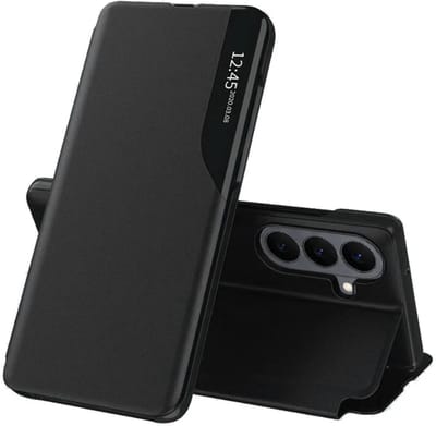 Hoesje geschikt voor Samsung Galaxy S26 Plus - Techsuit eFold Book Case - Zwart