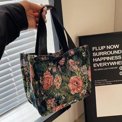 Sac Grande Capacité Style Ethnique pour Femmes Nouveau Style Mode Sac Fourre-tout Commuter pour Femmes Ins Sac à Main Monobretelle gray