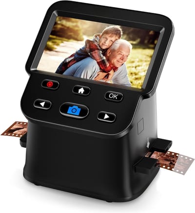 DailySupplies® Negatiefscanner - Diascanner Kopen - Digitaal Maken Oude Foto's - Zwart