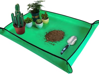 Oneay Grote verpotmat 150 x 100 cm – Waterdichte verpotmat voor kamerplanten en vetplanten – Houdt aarde en rommel tegen – Draagbare tuinmat voor tafel en vloer – Ideaal voor verpotten, tuinieren en plantenliefhebbers